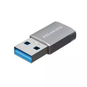 Адаптер Breaking, USB-A  - USB-C, metallic (Графит) 24503