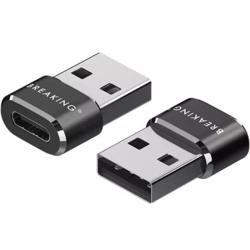 Адаптер Breaking, USB-C - USB-A (Черный) 24500