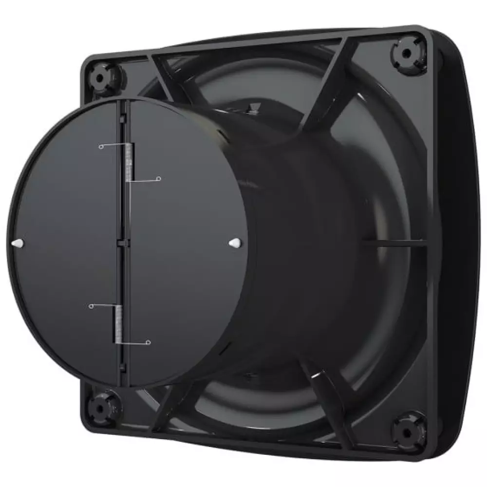 Вентилятор вытяжной DiCiTi RIO 4C Matt black с обр.клапаном D 100