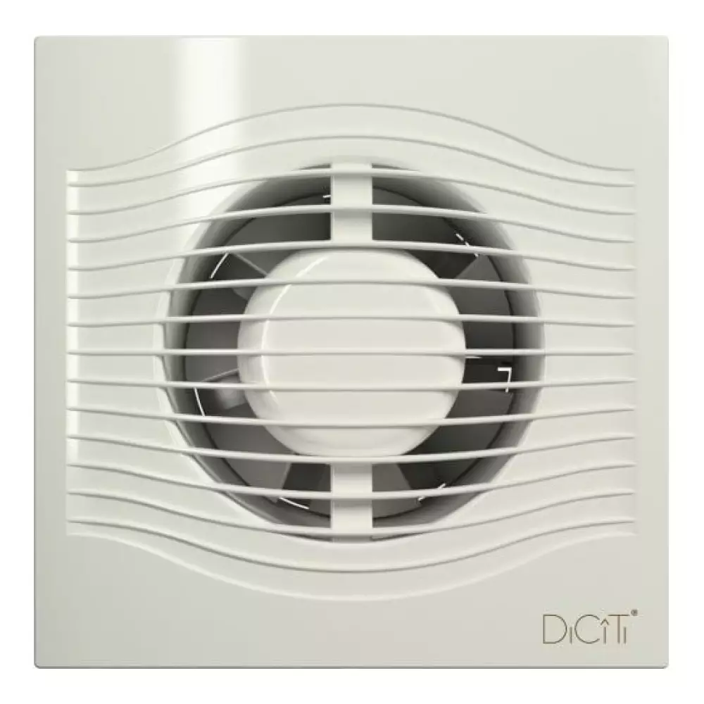 Вентилятор вытяжной DiCiTi SLIM 4C Ivory с обр.клапаном D 100, декорат
