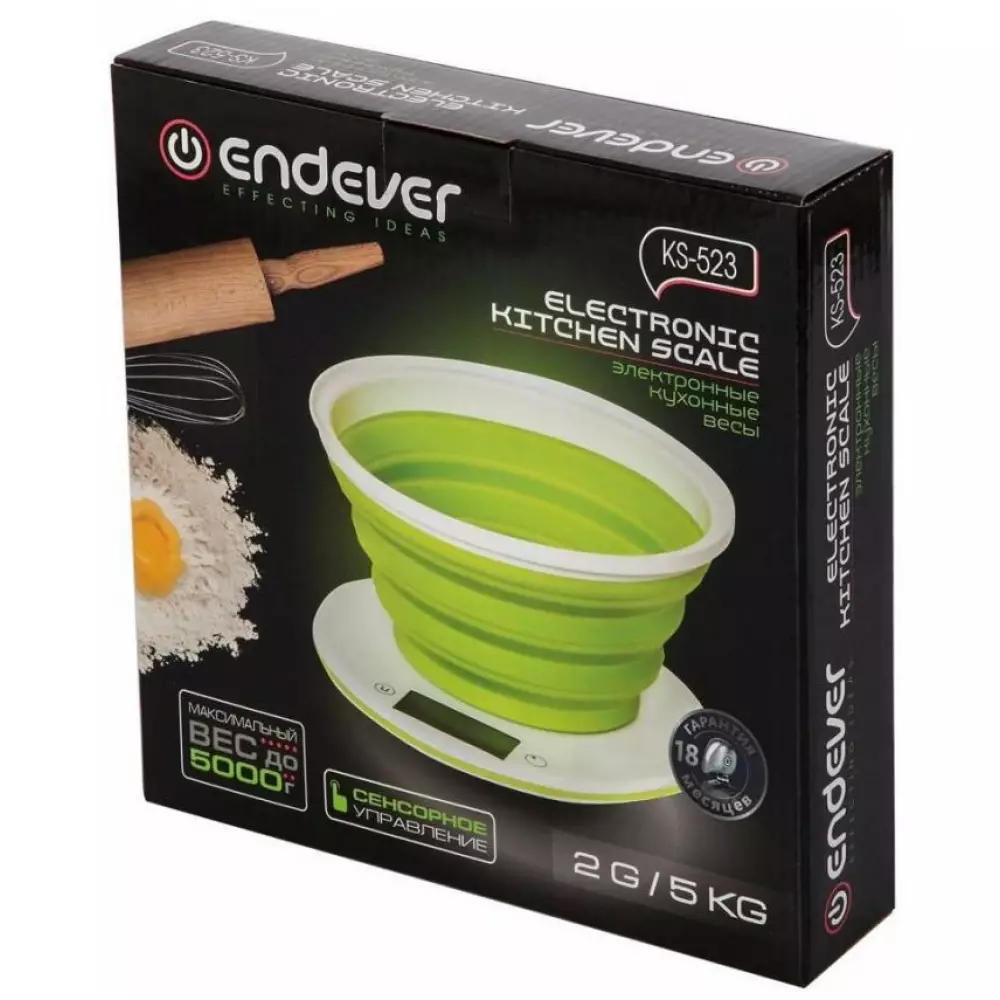 Весы кухонные Endever Skyiine KS-523