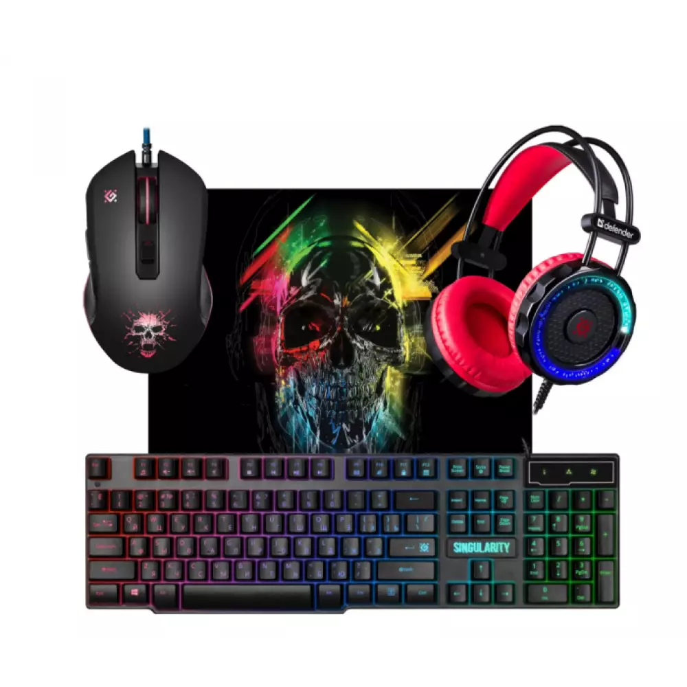 Гарнитура Defender MKP-118 +KEYBOARD +MOUSE PAD +MOUSE 52118