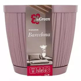 Горшок для цветов InGreen BARCELONA 6,5л Морозная слива IG623110053