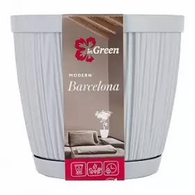 Горшок для цветов InGreen BARCELONA 6,5л Утренний туман IG623110025