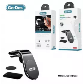 Держатель магнитный в воздуховод Go-Des HD633 серый