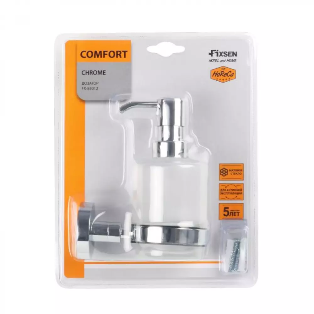 Дозатор для жидкого мыла Fixsen Comfort Chrome (FX-85012)