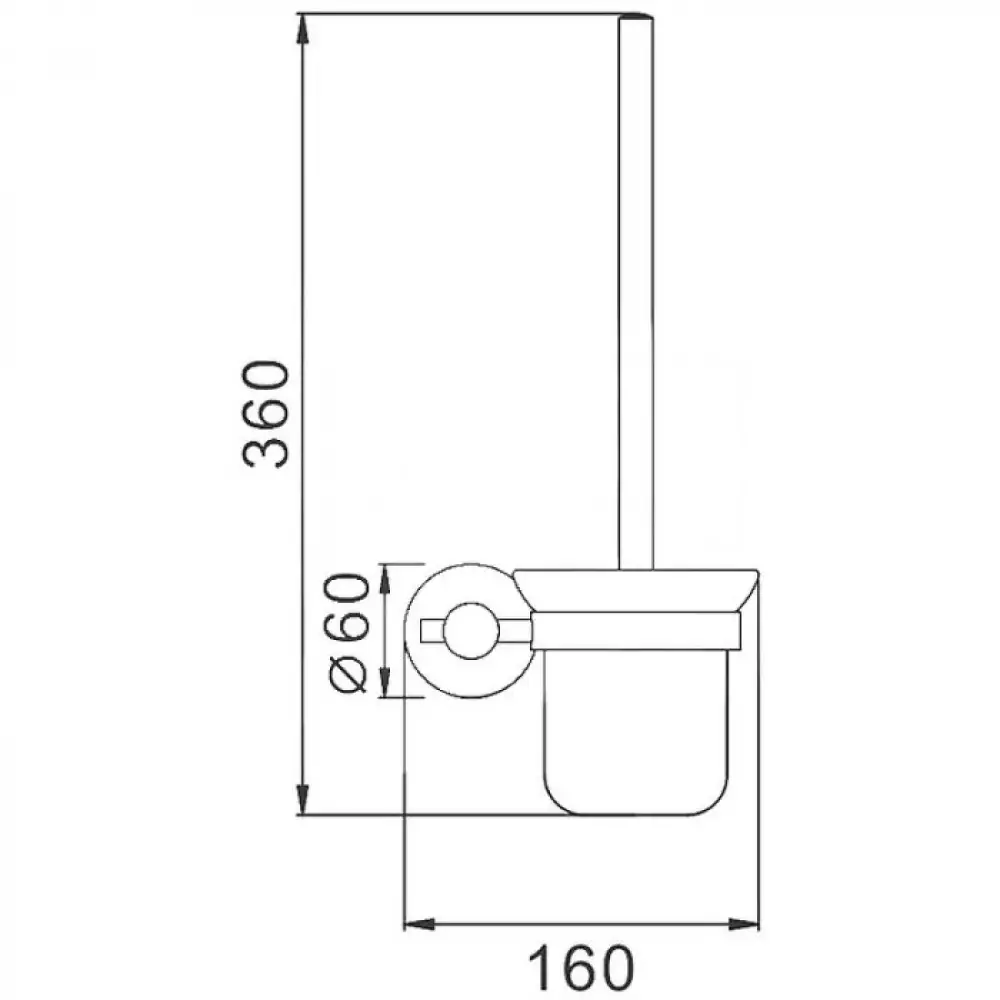 Ерш для туалета Haiba HB8310