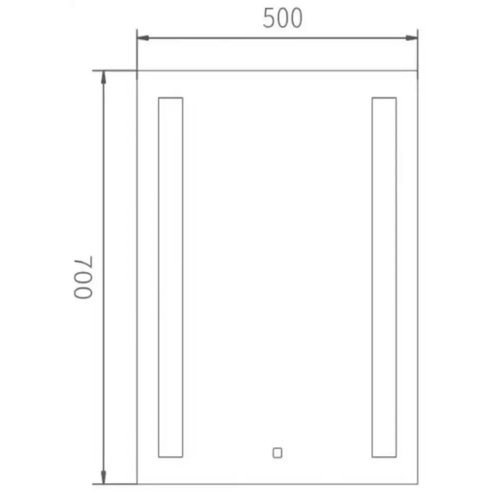 Зеркало Haiba НВ663 с LED освещением 50*70