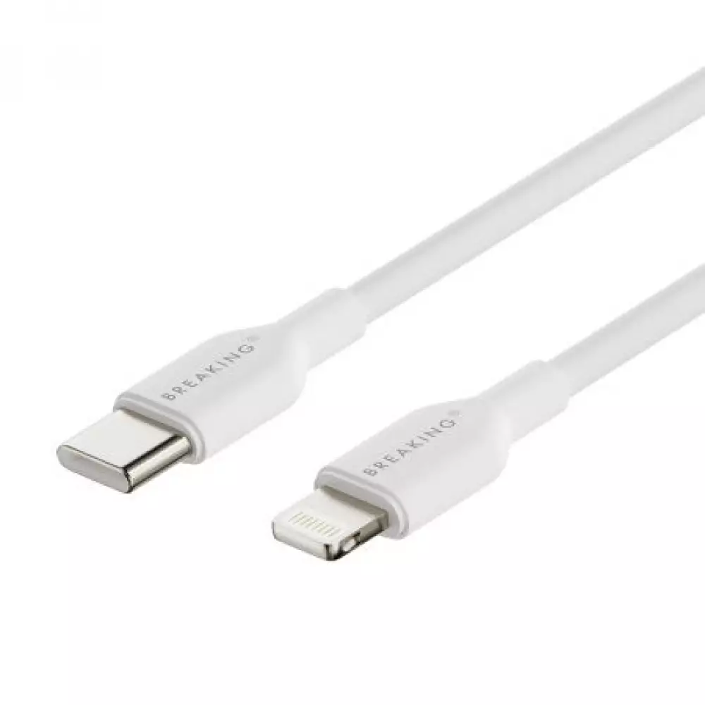 Кабель Breaking Classic Type-C - Lightning 1m. (Белый) 20150