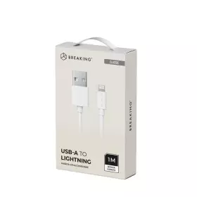 Кабель Breaking Classic USB - Lightning 1m. 2.4A (Белый) 20111