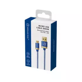 Кабель Breaking Denim USB - Lightning 1m. (Синий) 21211