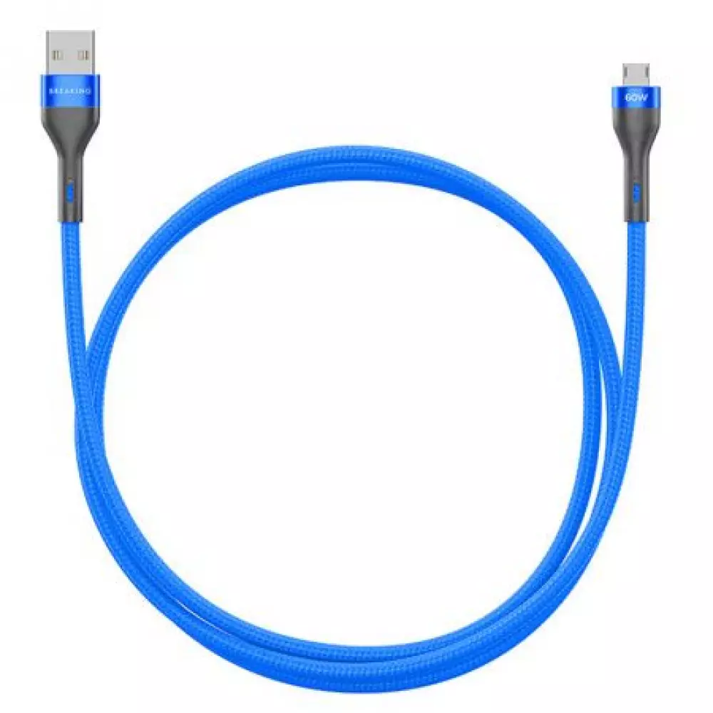 Кабель Breaking Tissue USB - Type-C, 3A, 1m. (Синий) 21458
