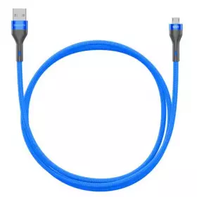 Кабель Breaking Tissue USB - Type-C, 3A, 1m. (Синий) 21458