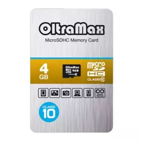 Карта памяти Micro SD 4 GB  OltraMax  без адаптера