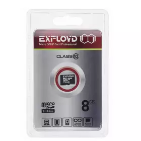 Карта памяти Micro SD 8Gb Exployd Class 10 без адаптера