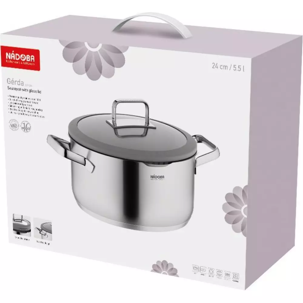 Кастрюля 20 см.3,2 л серия GERDA 726012 NAD