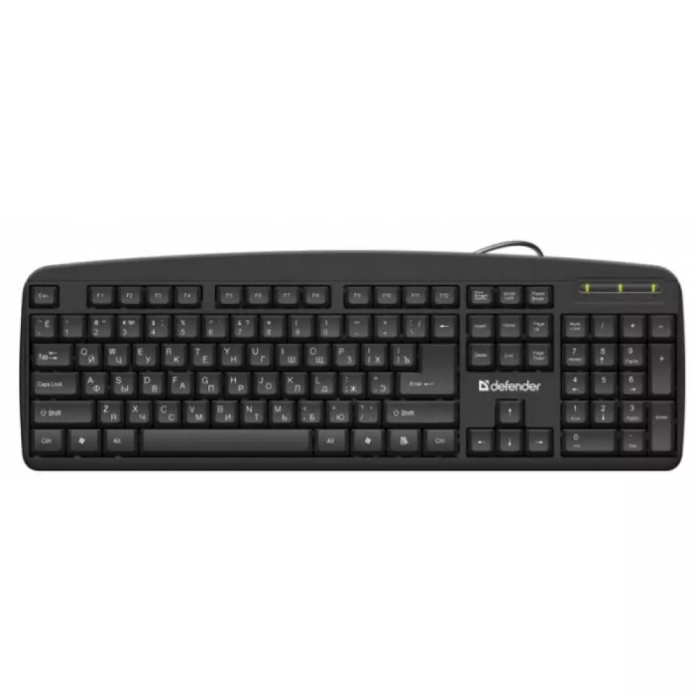 Клавиатура USB Office HB-910 RU BLACK 45910 Defender 