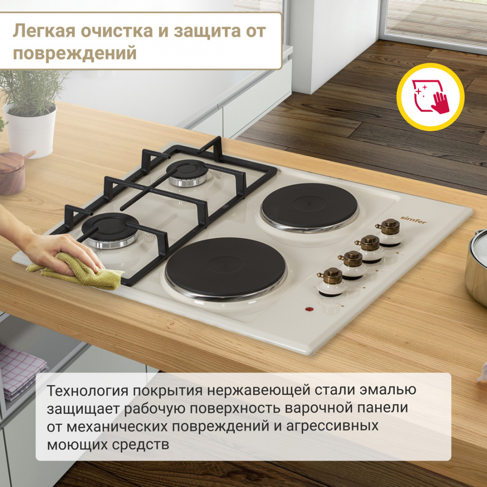 Комбинированная варочная панель Simfer H60Q22O511