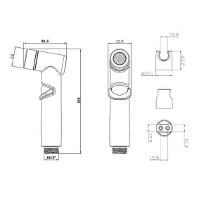 Гигиенический душ Lemark LM8088C, хром блистер