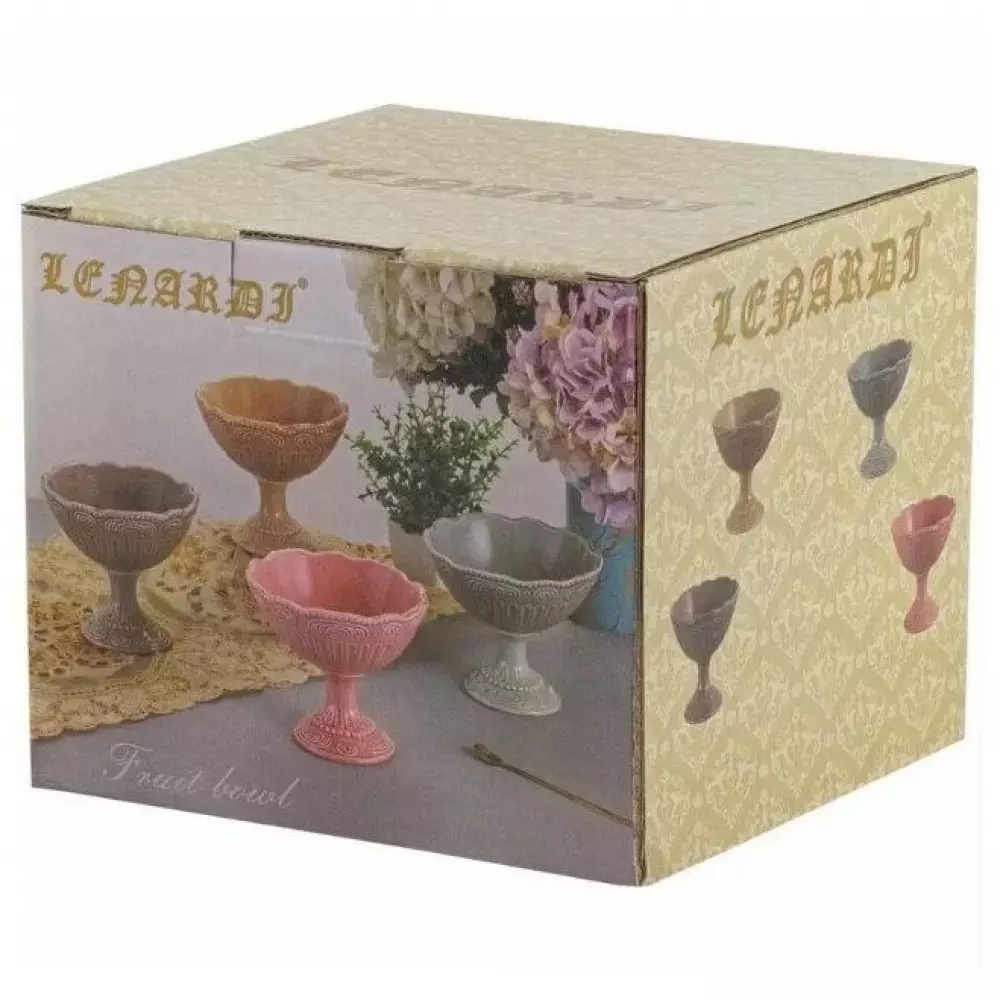 Конфетница 110464 Бавария 15,5 см розовый