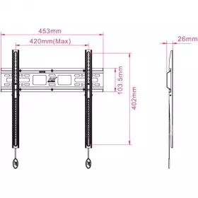 Кронштейн для ТВ NB Zerro D2-F 32-55