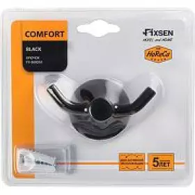 Крючок Fixsen Comfort Black двойной (FX-86005А)