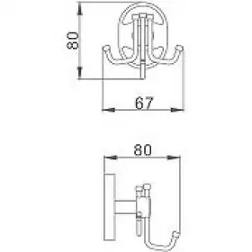 Крючок Haiba HB1905-3 тройной