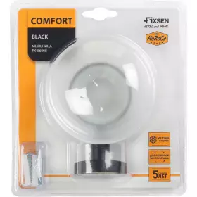 Мыльница Fixsen Comfort Black стекло (FX-86008)