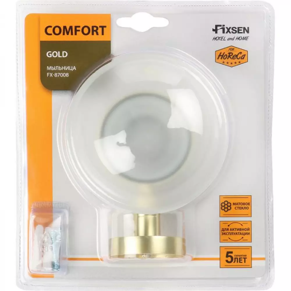 Мыльница Fixsen Comfort Gold золото-сатин (FX-87008)