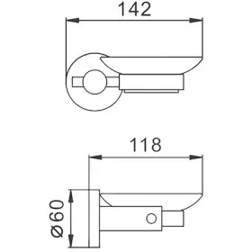 Мыльница Haiba HB8302 стеклянная