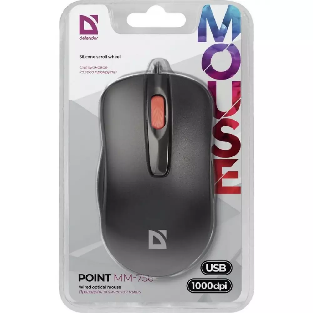 Мышь Defender MM-756 52756 Point проводная черная