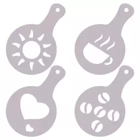 Набор декораторов для кофе 4шт. 8,5x13 см