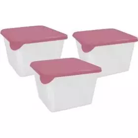 Набор контейнеров Sugar&Spice (3х0,45л) квадратные брусника SE103912054