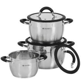 Набор посуды нерж.4 пр Daniks Орландо GS-01435-6SE