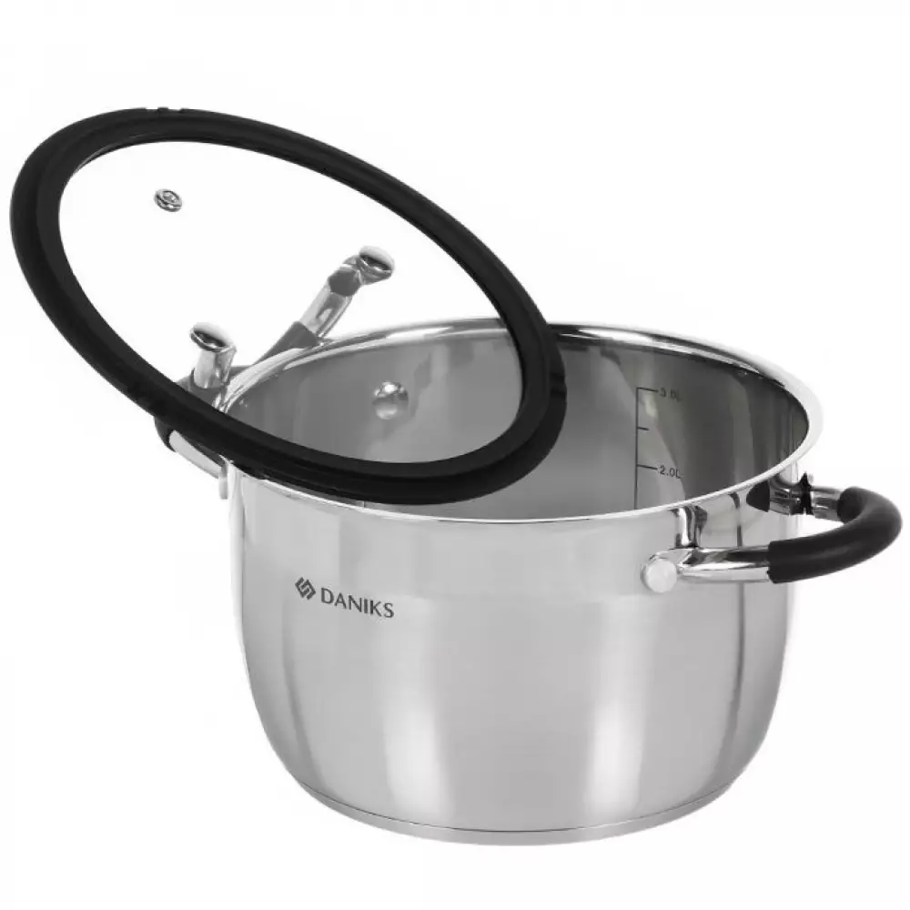 Набор посуды нерж.4 пр Daniks Орландо GS-01435-6SE