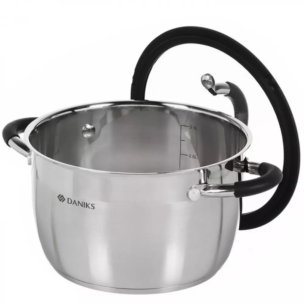 Набор посуды нерж.4 пр Daniks Орландо GS-01435-6SE