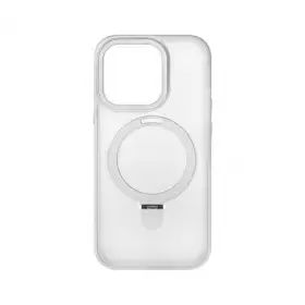 Накладка пластиковая Breaking M01 Stand Style для iPhone 14 Pro (Белый) 43173