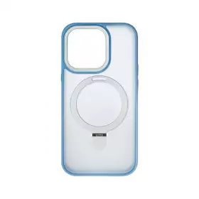 Накладка пластиковая Breaking M01 Stand Style для iPhone 14 Pro (Светло-синий) 43175