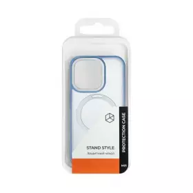 Накладка пластиковая Breaking M01 Stand Style для iPhone 14 Pro (Светло-синий) 43175