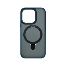 Накладка пластиковая Breaking M01 Stand Style для iPhone 14 Pro Max (Синий) 43182
