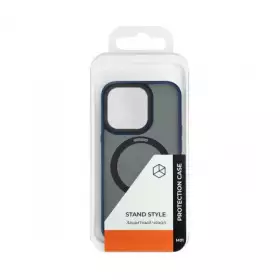 Накладка пластиковая Breaking M01 Stand Style для iPhone 14 Pro Max (Синий) 43182