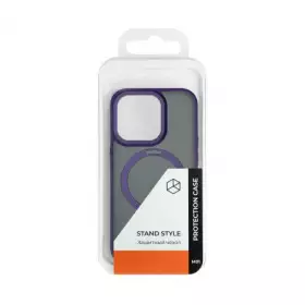 Накладка пластиковая Breaking M01 Stand Style для iPhone 14 Pro Max (Фиолетовый) 43183