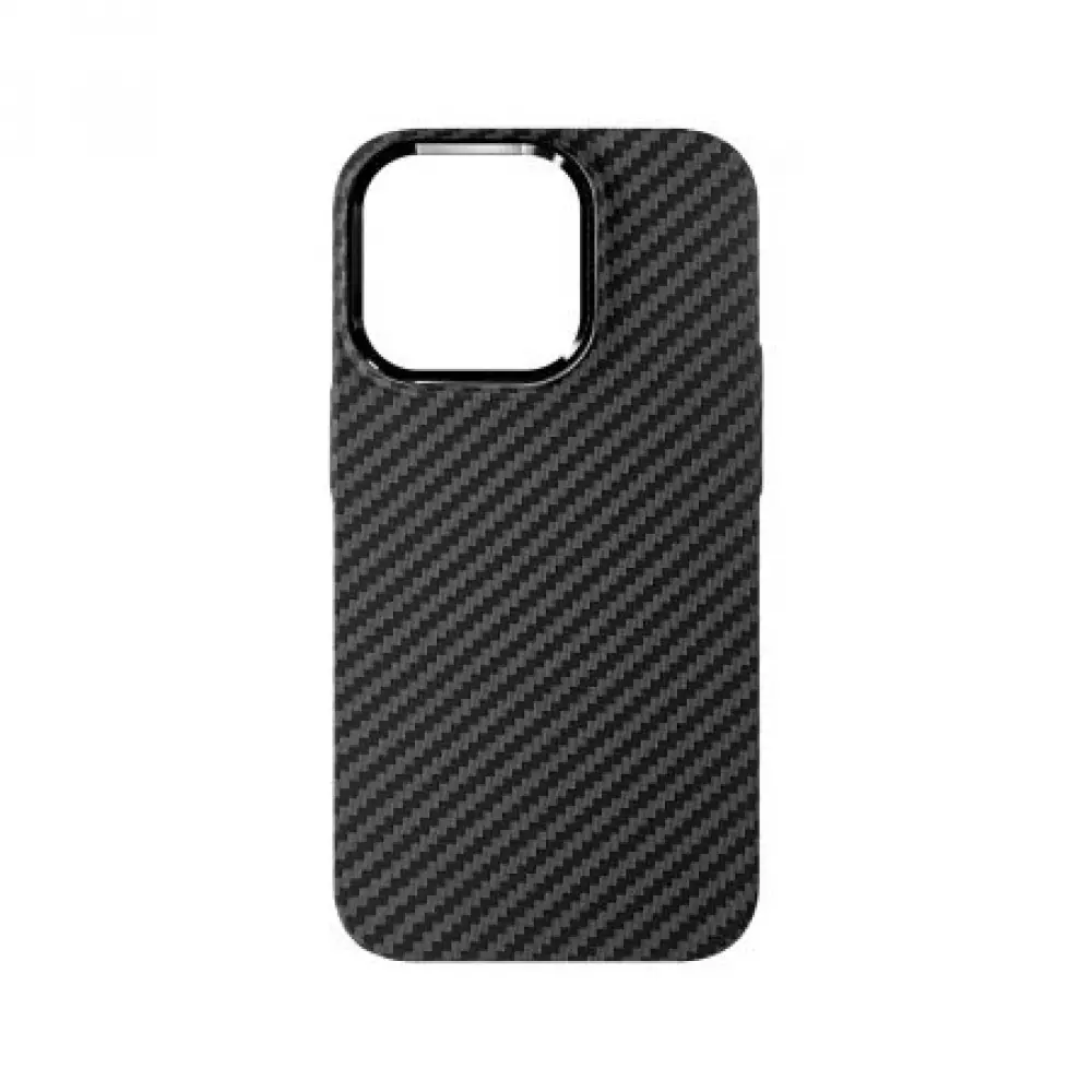 Накладка пластиковая Breaking M02 Carbon Mag•Safe для iPhone 15 Pro Max (Черный) 43202