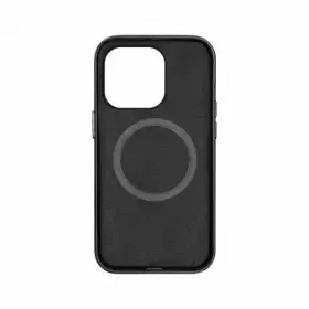 Накладка пластиковая Breaking M04 Leather Style Mag•Safe для iPhone 14 Pro (Черный) 43149