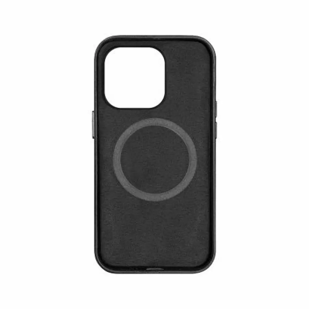 Накладка пластиковая Breaking M04 Leather Style Mag•Safe для iPhone 14 Pro Max (Черный) 43152