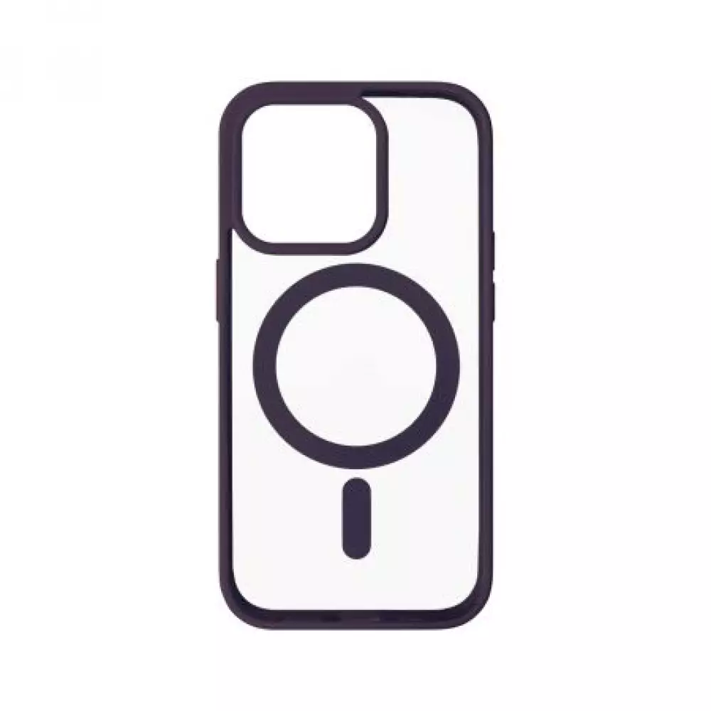 Накладка пластиковая Breaking M05 Color Mag•Safe для iPhone 14 Pro (Темно-Фиолетовый) 43130