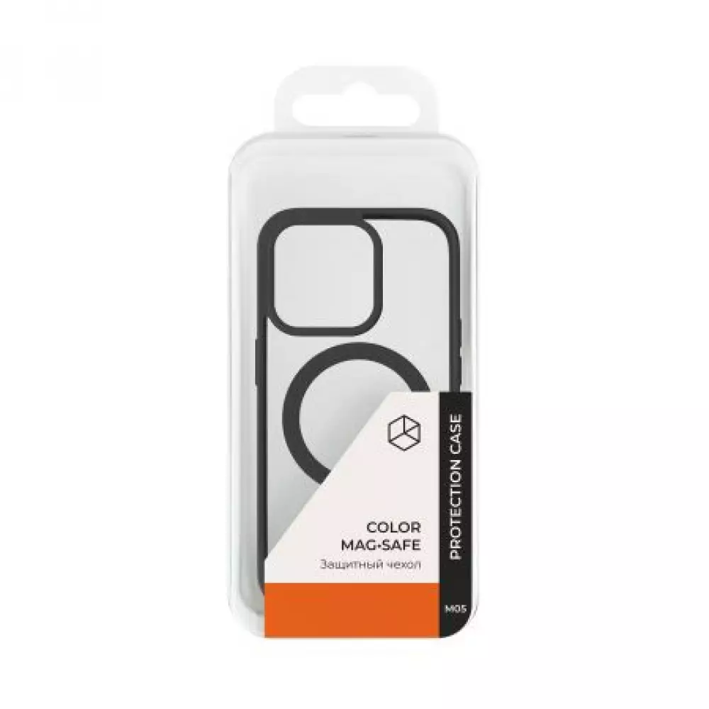 Накладка пластиковая Breaking M05 Color Mag•Safe для iPhone 14 Pro (Черный) 43131