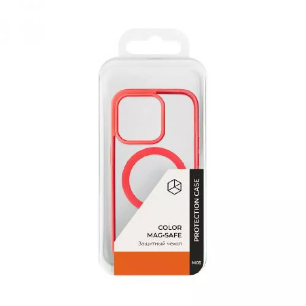 Накладка пластиковая Breaking M05 Color Mag•Safe для iPhone 14 Pro Max (Красный) 43133