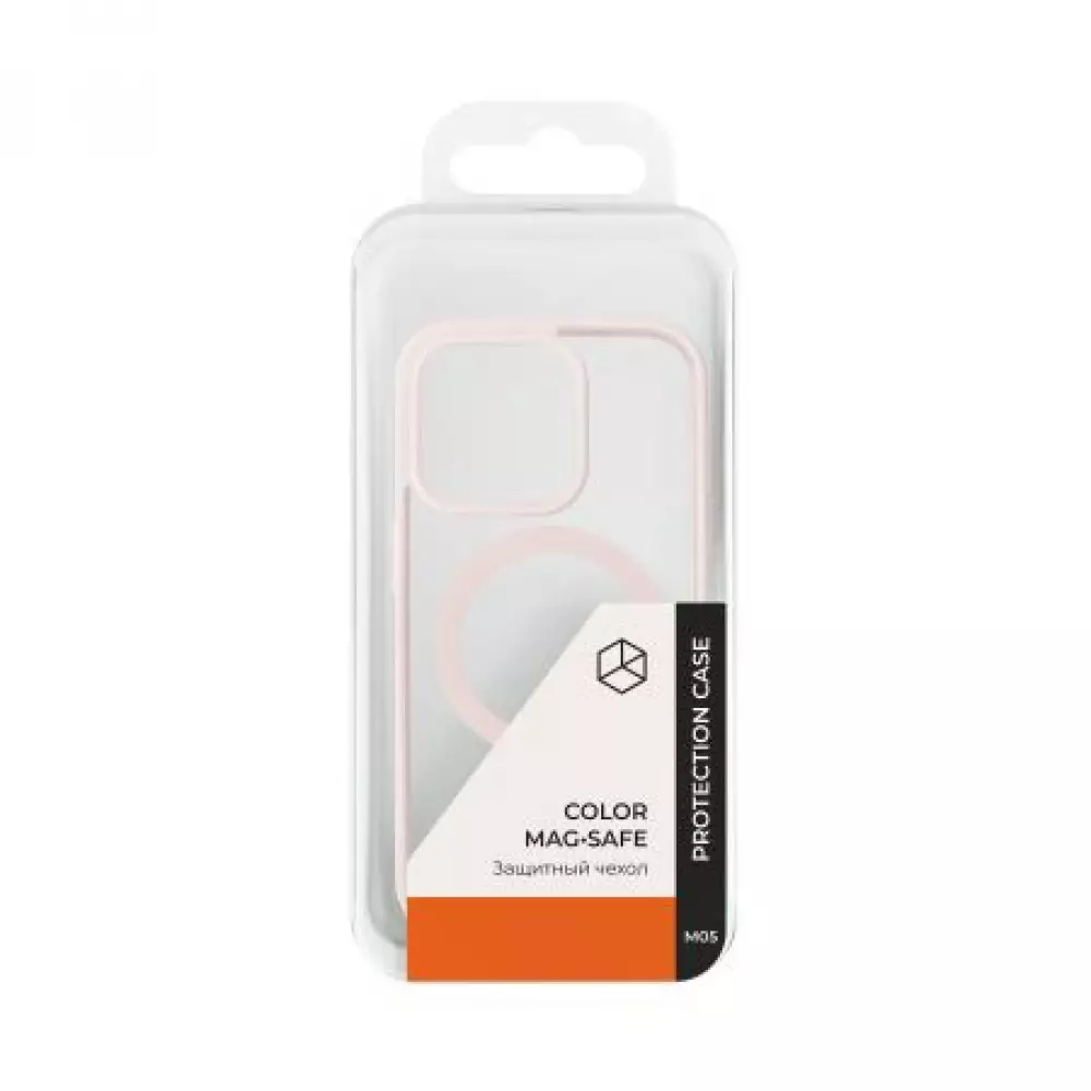 Накладка пластиковая Breaking M05 Color Mag•Safe для iPhone 14 Pro Max (Розовый) 43134