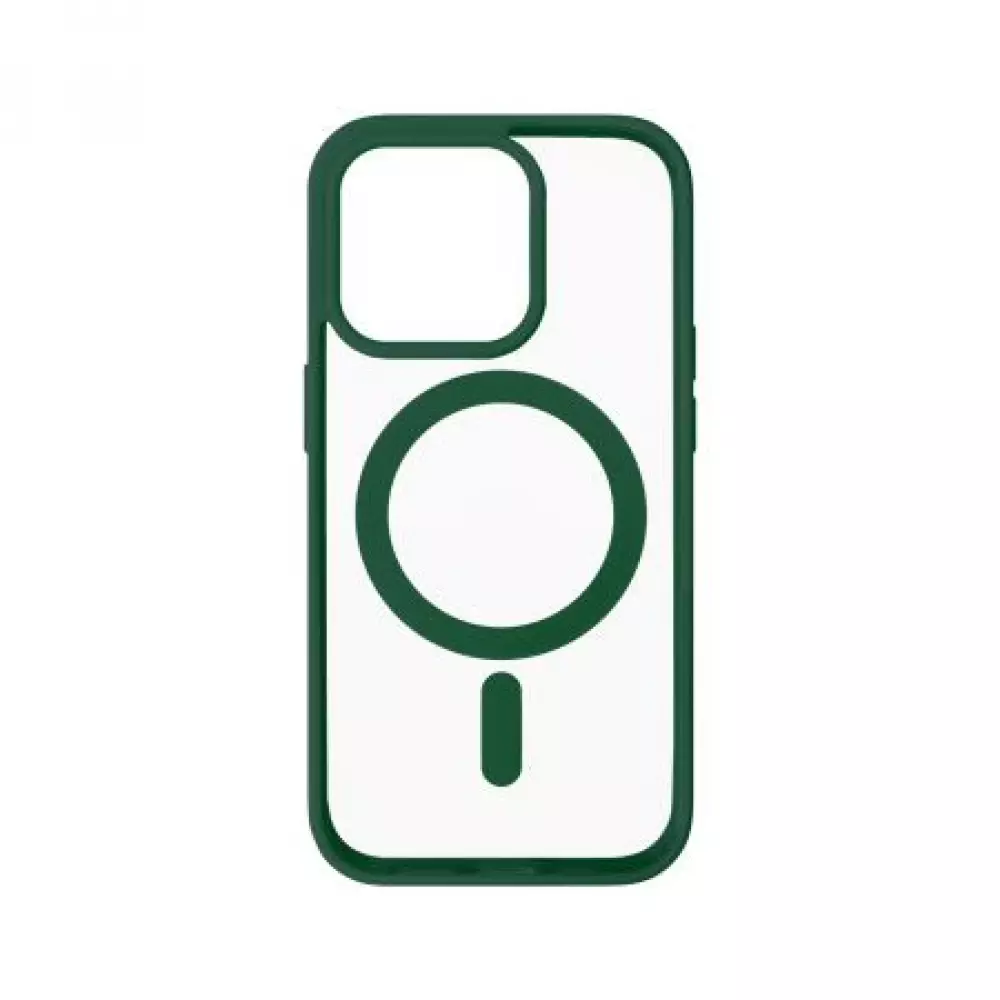 Накладка пластиковая Breaking M05 Color Mag•Safe для iPhone 14 Pro Max (Темно-Зеленый) 43138